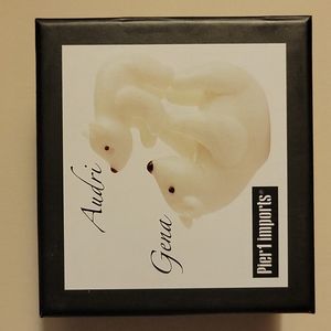 Glass Polar Bear Trinket